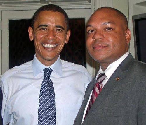 President Barack Obama and Karim Camara at a private meeting | Karim Camara- Leadership Coach